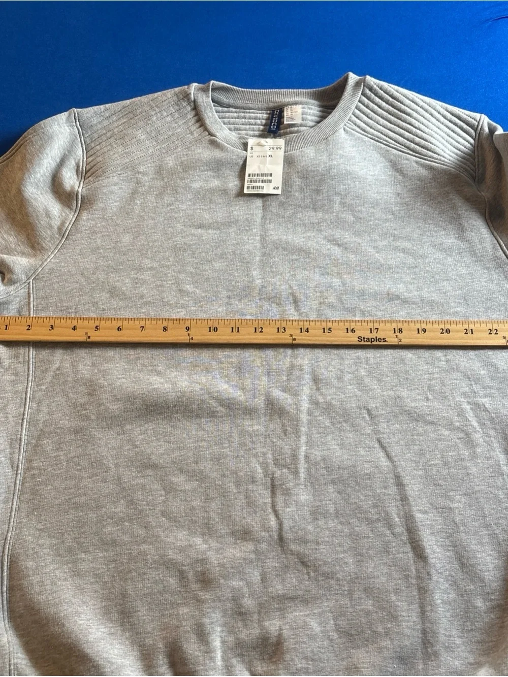 H&M Divided Crewneck Sweatshirt Grey Men's Size X-Large Pullover New